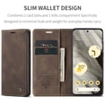 thumbnail image 6 of TECH CIRCLE for Google Pixel 8 2023 Phone Cover,Retro Classic Fashion Shockproof Full Protective Case Magnetic Closure Folding Card Slots Stand Wallet Shell for Google Pixel 8 6.2" 2023, Coffee, 6 of 11