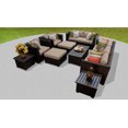thumbnail image 3 of TK Classics Barbados 12 Piece Wicker Outdoor Sectional Seating Group with Storage Coffee Table and End Tables, Wheat, 3 of 8