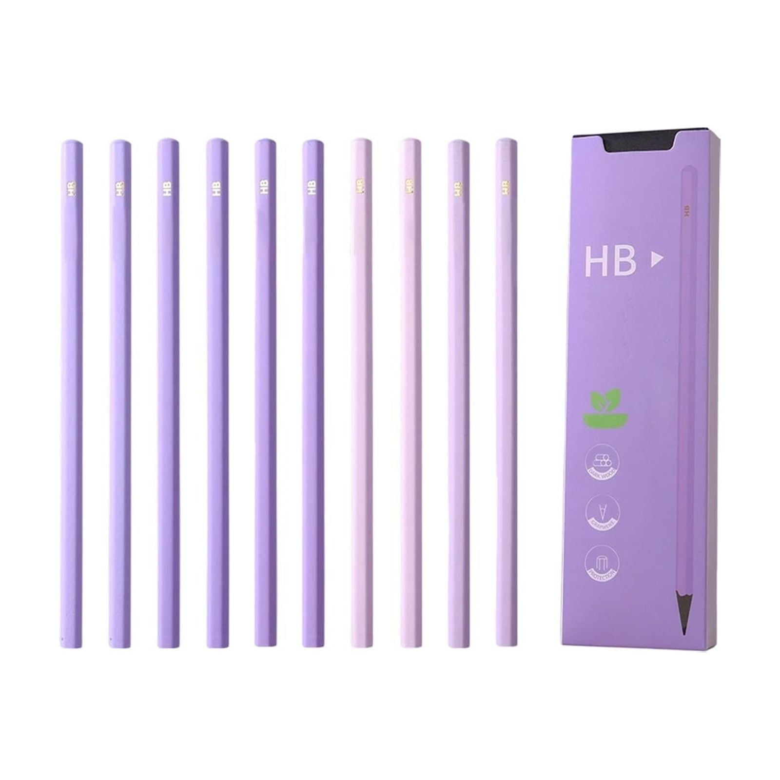 Blackwood Pencils 10 Pack Fine Gradient Color Hexagonal Writing Pencils Smooth Drawing Tools Fors Sketching Writing and Art Supplies