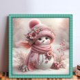 thumbnail image 2 of Kit Punto Cruz Con Muñeco Nieve Hilo Algodón Ecológico Bordado 11CT 40x40cm, 2 of 9