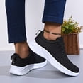 thumbnail image 5 of Rokment Orthopedic Walking Running Shoes for Women Breathable Mesh Arch Support Ortho Fitness Workout Jogging Trainning Driving Tennis Sneakers Black Size 8, 5 of 8