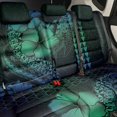 thumbnail image 3 of Sea Turtle Back Car Seat Cover Blue Hibiscus Flowers and Kakau Pattern, 3 of 3