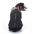thumbnail image 4 of Small Dog Jacket with Harness,Pet Coat Cold Weather Warm Vest Jacket,Dog Waterproof Windproof Cotton Costume for Puppy Small Medium Dogs Black Leopard XL, 4 of 7