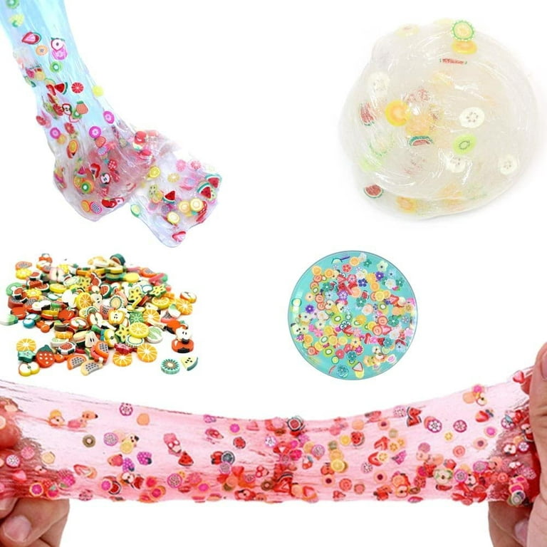 Slime Kits for Girls Boys, Crystal Slime Fruit Slices Include Crystal  Slime, Slices, Fruit Slime Charms, Sensory and Tactile Stimulation, Stress  Relief DIY Toys for Kids Age 3+ Year Old