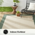 thumbnail image 3 of Nicole Miller New York Patio Country Landry Traditional Border Indoor/Outdoor Area Rug, Grey/Blue, 5'2"x7'2", 3 of 8