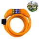 thumbnail image 2 of Candado para bicicleta, candado para bicicleta con cable de 1,2 m, candado de cable para bicicleta con combinación reiniciable segura y en espiral con soporte de montaje, 14,1 cm de diámetro, 2 of 8