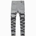 thumbnail image 4 of LZLER Slim Fit Plaid Dress Pants for Men Flat-Front Stretch Chino Pant, 4 of 6