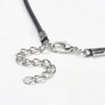 thumbnail image 4 of 100pcs Black Wax Leather Cord Necklace Rope Chain Clasp String Thread Cable Jewelry Making Accessories, 4 of 5