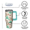 thumbnail image 3 of 30 Oz Halloween Tumbler with Handle and Straw, Haunted Ghost Candy Cat Tumbler Insulated Cup, Halloween Birthday Gifts for Women Adults Teenagers, 3 of 5