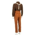 thumbnail image 4 of Titanic Jack Dawson Tops Pants Overalls Outfits Full Set Halloween Carnival Suit, 4 of 7