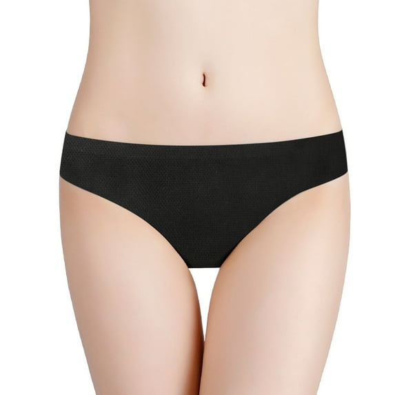 HUPOM Underwear Men Boxer Briefs Womens Panties Briefs Activewear None Drop Waist Black S