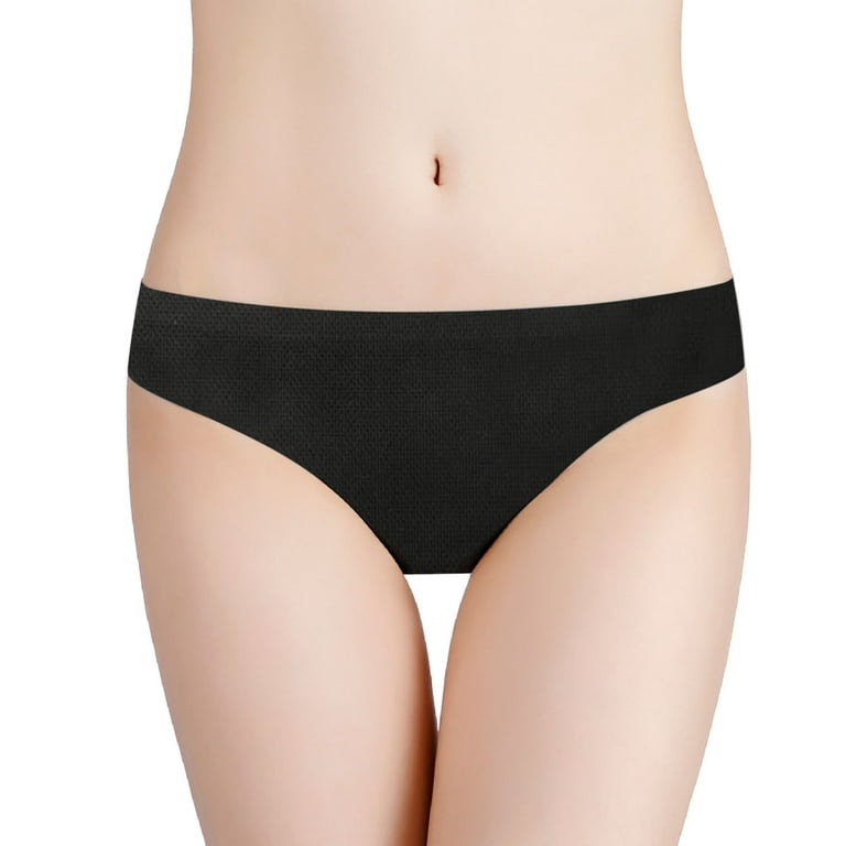 HUPOM Seamless Boyshort Underwear For Women Panties For Women Briefs  Activewear None Drop Waist Black XS 
