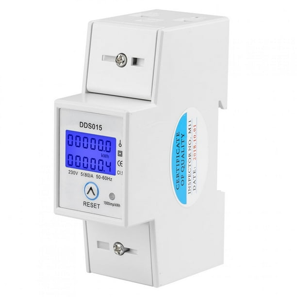 Medidor de energía V, 5-80A 230V 50Hz Medidor de energía monofásico digital Medidor de vatios Características líderes en su clase