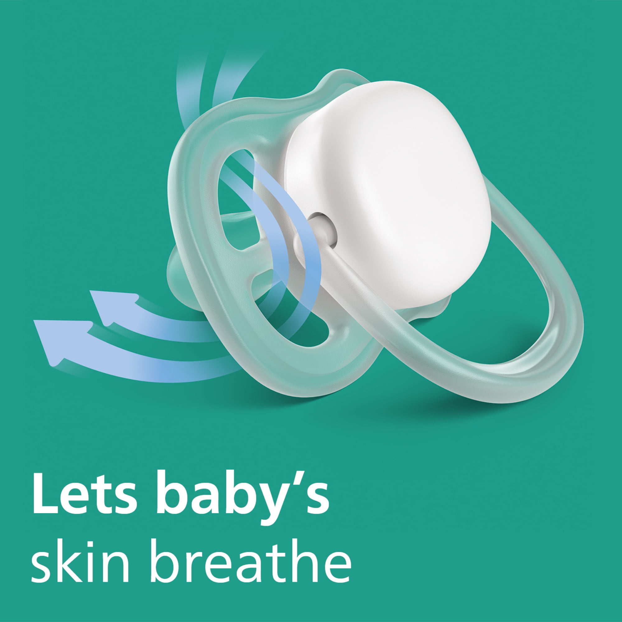 Philips Avent Ultra Air Pacifier 6-18M, Blue Hush / Lush Lilac, 2 Pack, SCF085/34