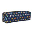thumbnail image 1 of Fotbe Planets And Stars Estuche para Lápices de Cuero con Estampado, Estuche con Cremallera Resistente, Organizador Compacto y Elegante para Papelería, 1 of 7