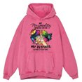 thumbnail image 4 of Sudadera con capucha retro desgastada My Personality Depends On Me para hombre, sudadera informal holgada con capucha, ropa con capucha 100 % algodón de estilo hip hop, 4 of 5