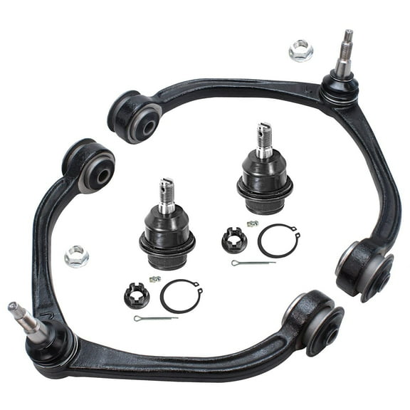 Detroit Axle - Front 4pc Suspension Kit for 2WD/4WD 2005-2011 Dodge Dakota, 2006-2009 Mitsubishi Raider, 2 Upper Control Arms 2 Lower Ball Joints 2007 2008 2010