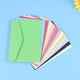 thumbnail image 2 of 100 sobres mini de colores dulces, sobres en blanco, papelería, regalo, sobres de colores sólidos, sobres para cartas postales para oficina, escuela (colores aleatorios), 2 of 3