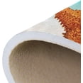 thumbnail image 7 of SKYSONIC 72x48in Starfish Leaves Sandy Beach Area Rug, Non-Slip Floor Carpet for Indoor Living Dining Room and Bedroom Area, 7 of 7