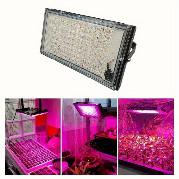 FINAQUA LED Full Spectrum Grow Light, USB Powered – Hydroponic Supplemental Lighting for Indoor Vegetables, Succulents, Flowers & Houseplants