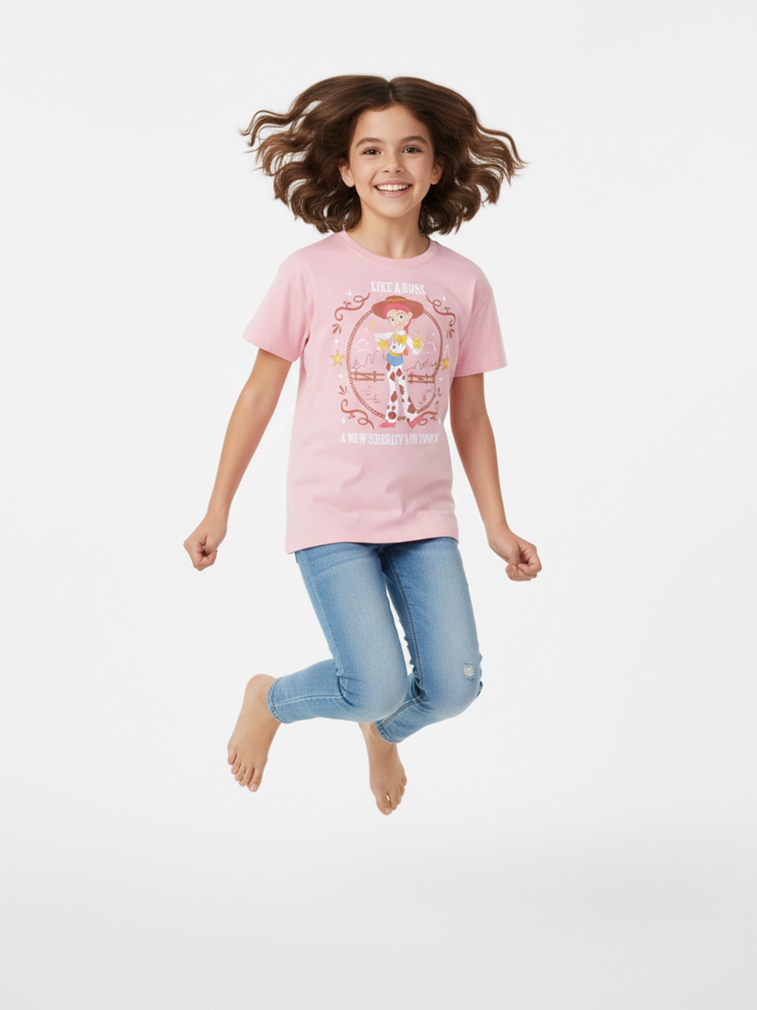 Toy Story Girls New Sheriff In Town Graphic T-Shirt, Sizes 4-16