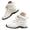 White, variant on PFWOWB Women's High Top Hiking Boots with Lace Up Front, Padded Collar and Rugged Lug Sole (Black,8)