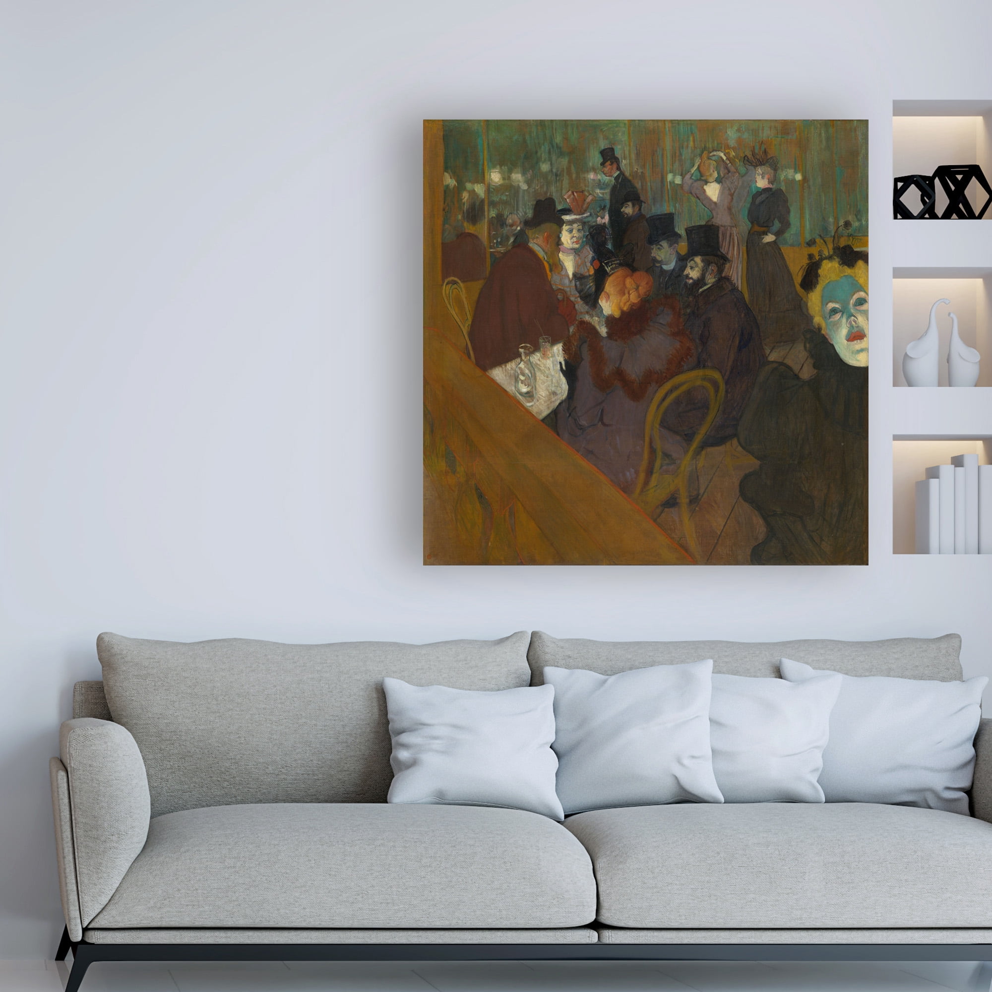 Trademark Fine Art 'In the Moulin Rouge' Canvas Art by Toulouse-Lautrec