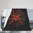 thumbnail image 1 of DouZhe Ultra-Soft Micro Fleece Lightweight Flannel Bed Blanket, Fantasy Spider Insect Print Cozy Warm Throw Blankets, 50"x40", 1 of 6