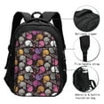 thumbnail image 3 of Balery Halloween Skeleton Mochila con carga USB para hombre y mujer - Mochila impermeable y antirrobo para laptop con puerto USB para viajes, trabajo, 3 of 7
