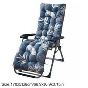 Coussin de chaise longue d'extérieur feuilles impression épaissir coussin de siège de chaise en rotin inclinable de Patio de jardin