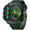 green, variant on Findtime Big Face Watch for Men Square Large Face Cool Mens Watches with Three Time Zone Countdown Alarm LED Stopwatch Unique Cool Wristwatch