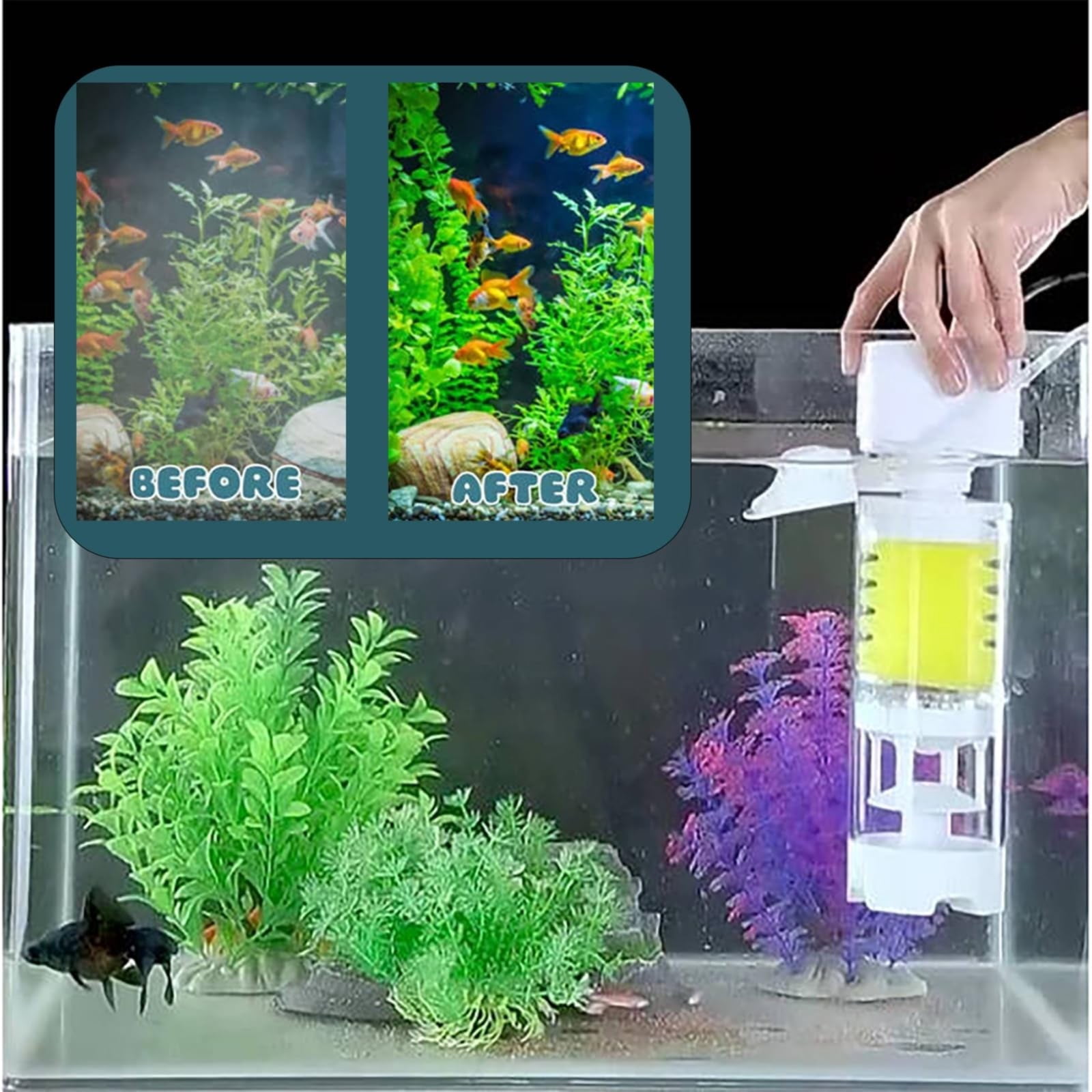 Giyblacko Ultimate Tank Filter Fishtopia Ultimate Tank Filter Biochemical Sponge Filter For Aquarium Filtration Oxygenation Circulation Djustable Internal Fish Tank Filter