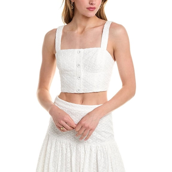 Nicholas womens Quinn Top, 8, White