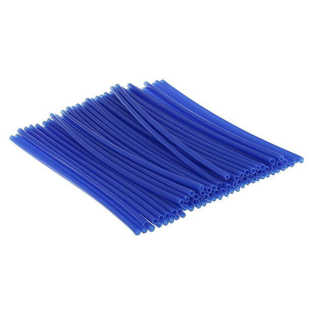 72 piezas de cubiertas para radios de ruedas de motocicletas y motos de cross Azul profundo