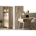 thumbnail image 3 of Pemberly Row Contemporary Bookcase with 2 Doors & 4 Open Storage Spaces Soft Elm, 3 of 7