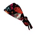 thumbnail image 4 of LNZGNM Halloween Women's Scrub Caps, Twist Knot Head Wrap, with Printed Pattern, Stretchy and Easy for Everyday Style, Bad Hair Days, and Casual Wear,Black(One Size), 4 of 6