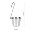 thumbnail image 2 of OULII 2 Pcs Plat à Sauce en Acier Inoxydable Réutilisable pour Cuisine, 2 of 6