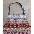 thumbnail image 2 of Maison d' Hermine Fair Isle 100% Cotton 1 Piece Kitchen Apron with an Adjustable Neck & Hidden Centre Pocket with Long Ties for Women Men Chef (27.50"x31.50"), 2 of 3