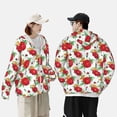 thumbnail image 4 of Daiia Rose Flowers UPF 50+ Sun Protection Hoodie Jacket Lightweight Long Sleeve Sun Shirt for Women Men with Pocket Hiking Outdoor-Medium, 4 of 7