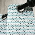 thumbnail image 2 of Ambesonne Grey Blue Grommet Curtain Single Panel, Pastel Stripes Dots, 50"x60", Charcoal Grey Pale Blue, 2 of 5