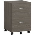 thumbnail image 1 of Vinsetto Mobile File Cabinet, 2-Drawer Filing Cabinet with Wheels, Grey, 1 of 10