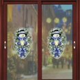 thumbnail image 2 of Christmas Snowman Wreath Door Window Decal Sticker Christmas Shop Home Decor（45x60cm）, 2 of 5