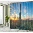 thumbnail image 5 of Ambesonne Saguaro Shower Curtain, Cactus Noon, 69"Wx84"L, Green Blue, 5 of 5