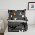 thumbnail image 5 of Homewish Pug Corgi Dachshund Twin Comforter Sets,Cute Dogs Bedding Set,Gray,Light Gray Reversible,2 Pieces,1 Comforter and 1 Pillowcase, 5 of 7
