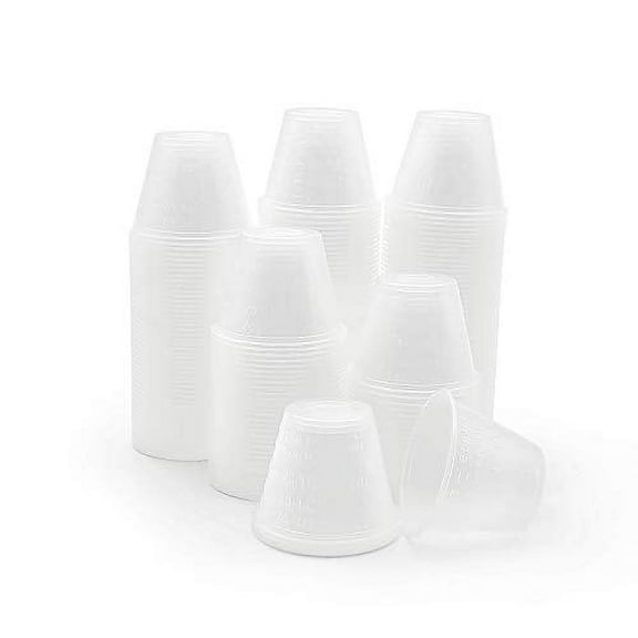 Eight30east - 200ct 1oz Disposable Graduated Medicine Cups, Non-Sterile, for Mixing and Measuring Resin, Epoxy, Oils, Paint, Cooking, Stain, and more
