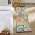 thumbnail image 3 of Yayeee Runner Rug for Bedroom 2'x6' Machine Washable Hallway Non Slip Mat, Floral Pattern, 3 of 8
