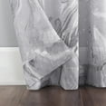 thumbnail image 3 of No. 918 Cristo Marble Print Crushed Voile Sheer Rod Pocket Curtain Panel, 51"x84", Grey, 3 of 5