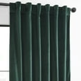 thumbnail image 4 of HPD Half Price Drapes Basic Deluxe Velvet Room Darkening Curtains with Rod Pocket - 2 Panels Set - Window Curtains for Living Room & Curtains for Bedroom, 50W X 96L, Deep Green, 4 of 12
