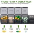 thumbnail image 3 of Black Week Pill Organizer7 Pastillero para días compatible con pastillas/vitaminas, 3 of 3