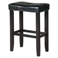 thumbnail image 2 of ACME Micha Bar Stool (Set-2), Espresso PU & Black-Finish:Espresso PU/Black, 2 of 2